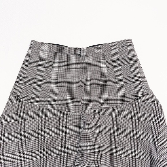 J. Crew Black and White Plaid Skater Skirt SZ2 - Picture 6 of 6